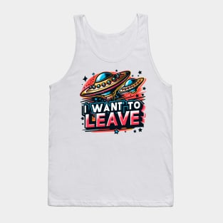 I Want To Believe UFO Tank Top